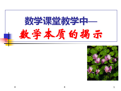 第五章 数学教学中数学本质的揭示