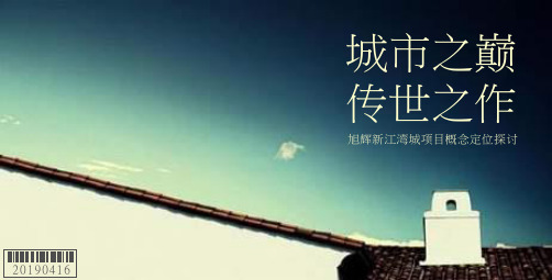 上海旭辉新江湾城的项目概念定位探讨200867P