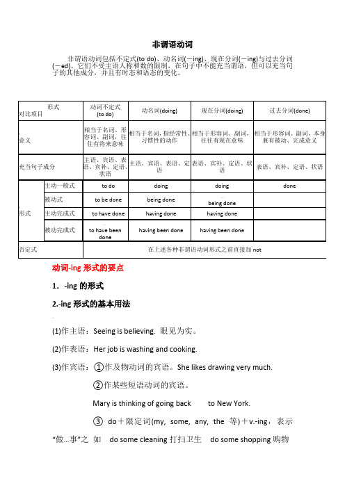 非谓语动词-现在分词的讲解