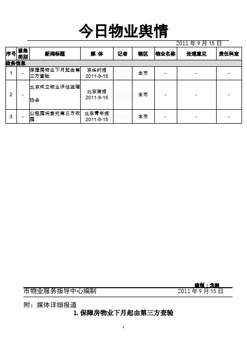 今日舆情2011-9-15(2)