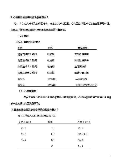 心内科知识点