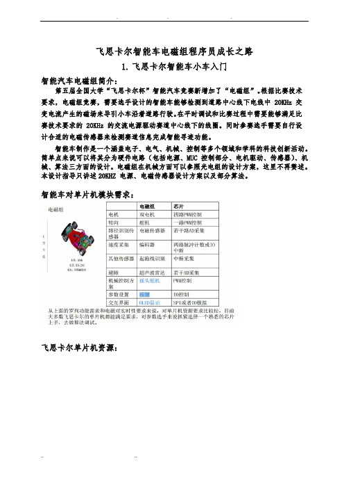 飞思卡尔智能车电磁组程序员成长之路(未完待续)