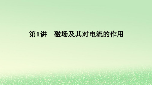 2024版新教材高考物理全程一轮总复习第十一章磁场安培力与洛伦兹力第1讲磁场及其对电流的作用课件