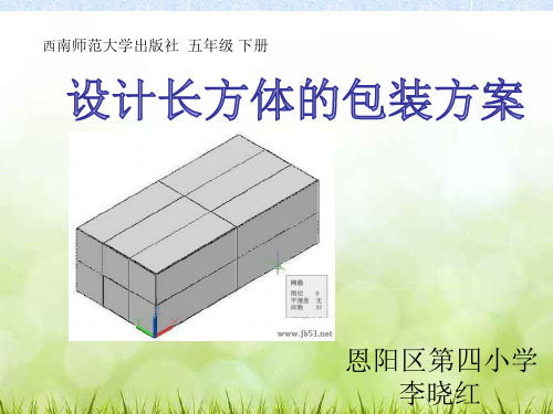 综合实践设计长方体的包装方案