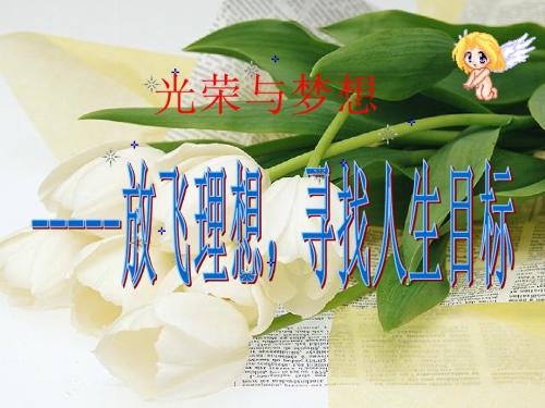 “放飞理想-寻找人生目标”(光荣与梦想)的主题班会ppt课件