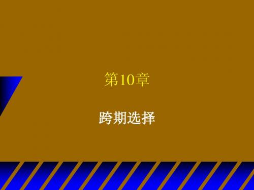 ch10跨时期选择