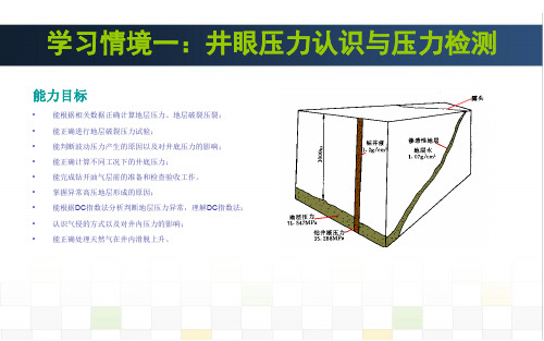 学习任务一：井底压力平衡计算