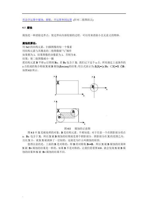 腐蚀膨胀算法详细解释