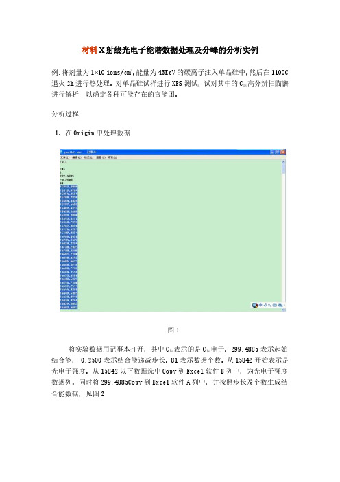 【干货】XPS数据处理及分峰的分析实例