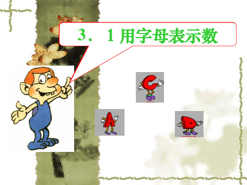 用字母表示数资料ppt课件