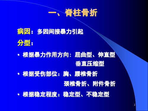 脊柱骨折与脊髓损伤课件