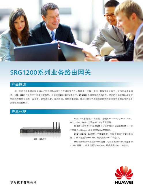 HUAWEI SRG1200系列 业务路由网关