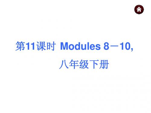 2015广西中考英语复习课件第一部分(八年级下Modules8-10)