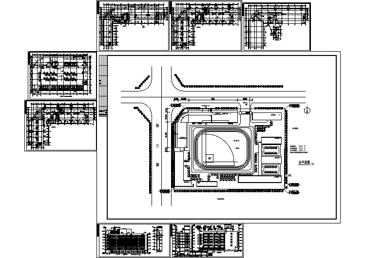 某地区大型底商住宅楼建筑图纸(全集)