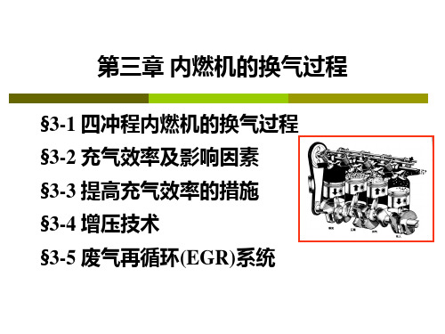 发动机原理第三章 内燃机的换气过程