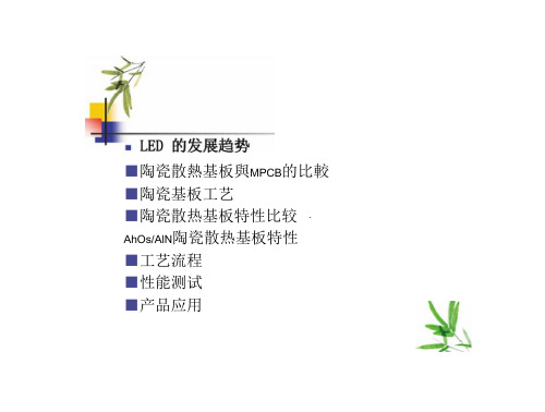 LED陶瓷散热基板