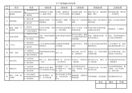 5s清扫标准