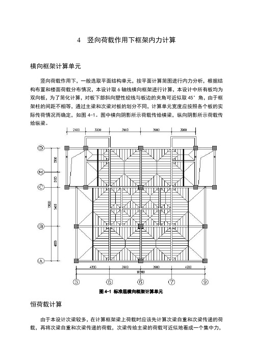 竖向荷载作用下框架内力计算