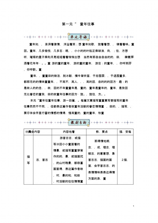 (部编版)统编教材五年级语文下册1古诗三首(优质教案)