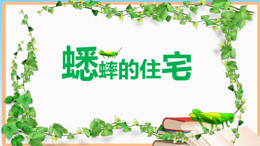 部编版语文四年级上册11《蟋蟀的住宅》课件(共30张PPT)