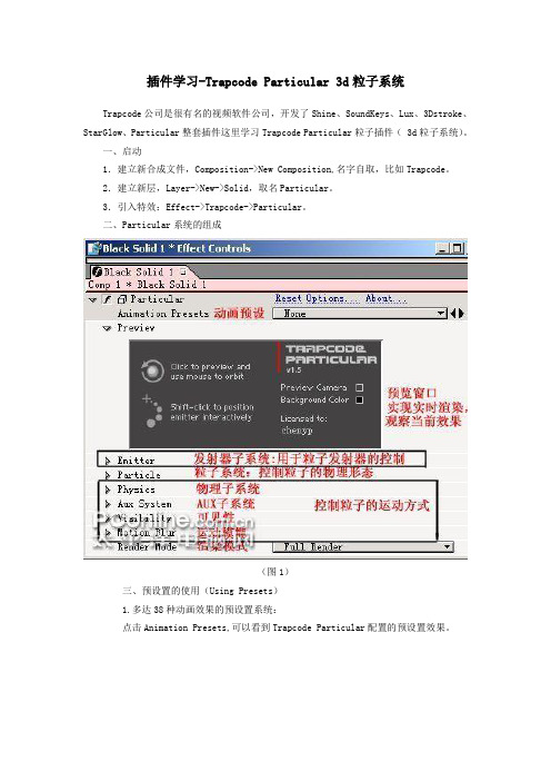 Trapcode Particular粒子插件学习