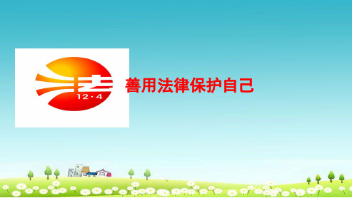 (优质课件)人教版七年级道德与法治下册8.2善用法律保护自己ppt课件