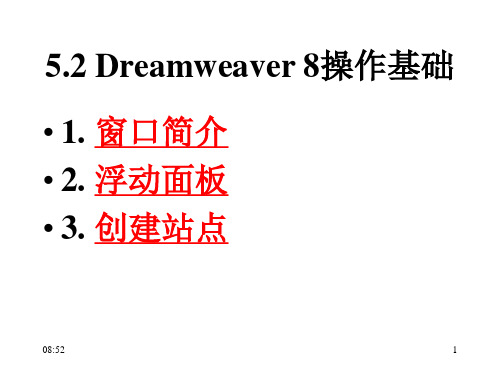 Dreamweaver操作基础