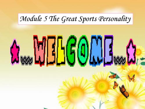 2018--2019学年外研版必修五Module 5 The Great Sports Personality reading课件(18张)