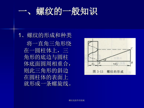 螺纹连接件的装配课件