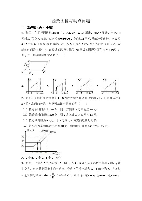 中考数学专题复习---函数图像与动点问题