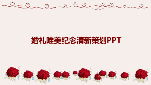 婚礼唯美纪念清新策划模板精编PPT