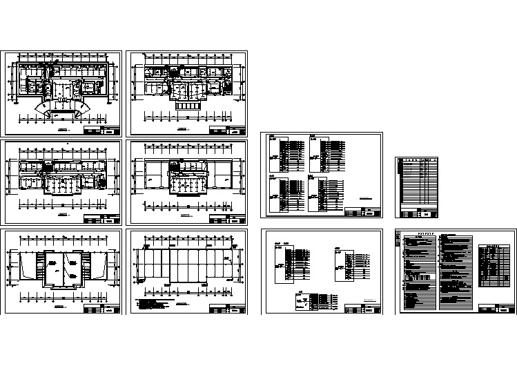 某地区办公楼电气详细设计方案施工图纸（共9张）
