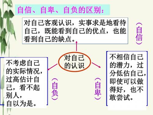 九年级思想政治第二课第二节《自信是成功的基石》PPT