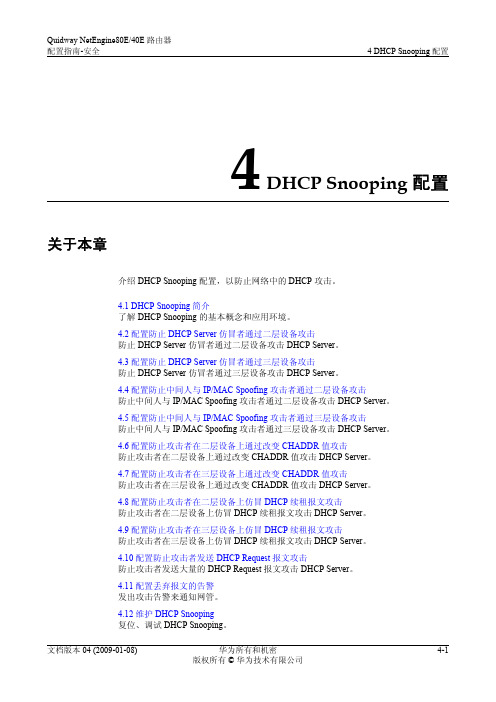 01-04 DHCP Snooping配置