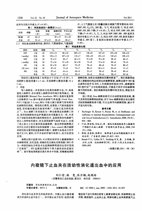 内窥镜下止血夹在活动性消化道出血中的应用