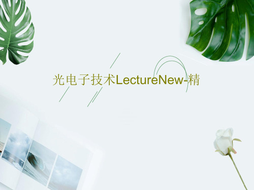 光电子技术LectureNew-精19页文档