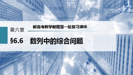 第6章 §6.6 数列中的综合问题--新高考数学新题型一轮复习课件