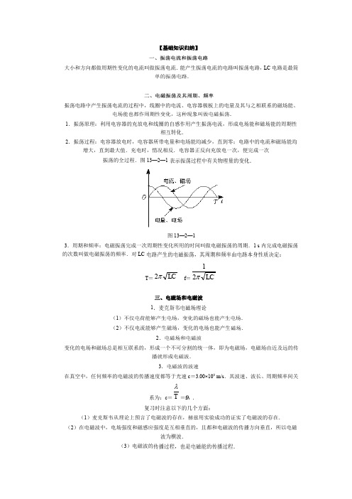 高中物理经典复习资料：电磁场和电磁波