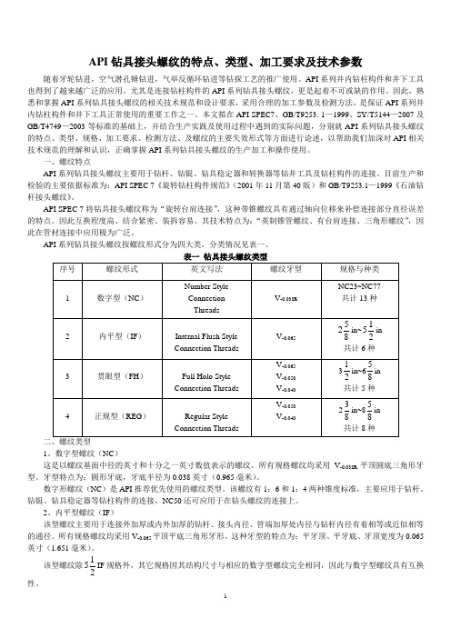 API螺纹的特点