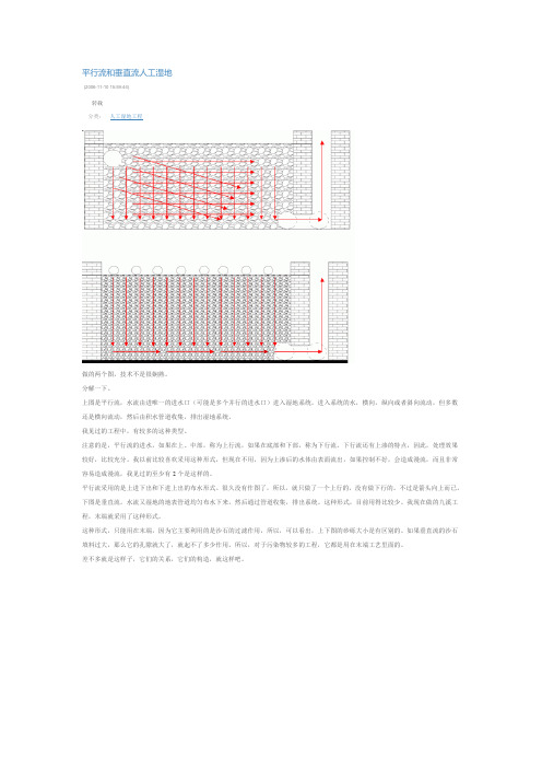 平行流和垂直流人工湿地