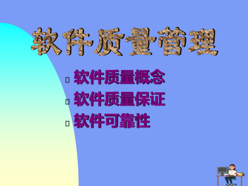 软件质量概念完美版PPT