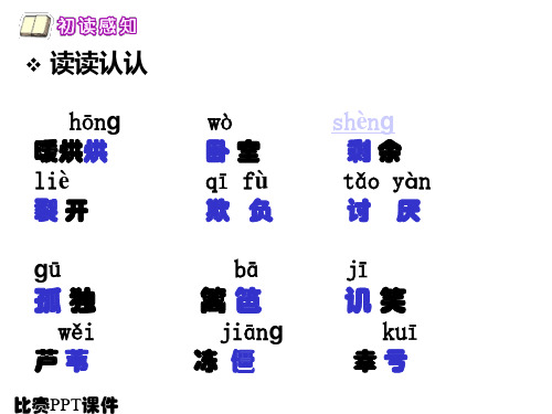 二年级语文下《丑小鸭》541PPT课件 一等奖名师公开课比赛优质课评比试讲