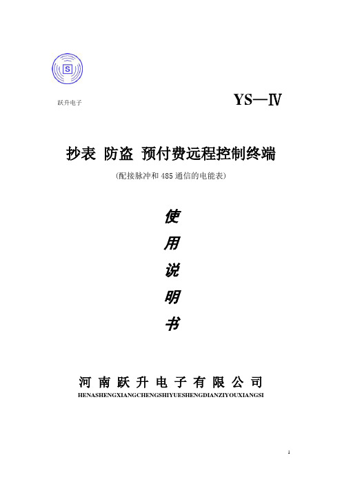 YS-IV说明书.DOC