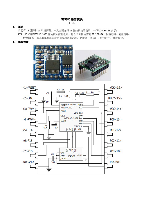 WT588D_P20语音模块全球某工商大学版中文资料