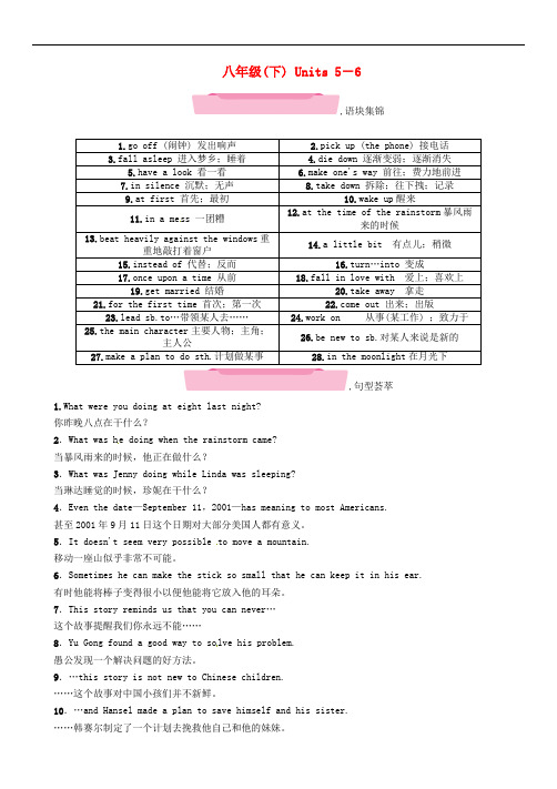 【初中英语】2018年中考英语特训复习试题(47份) 通用21