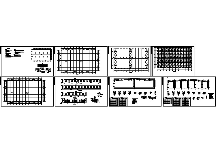 通辽双跨钢结构厂房结构详细建筑施工图
