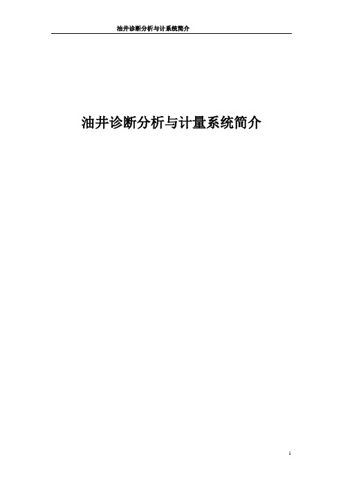 油井诊断分析与计量系统简介