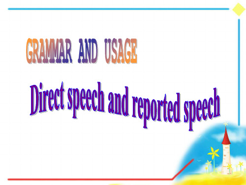 人教版英语必修4Unit1Grammarandusage