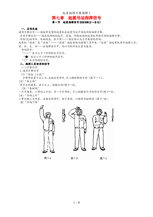 起重指挥手势图解1