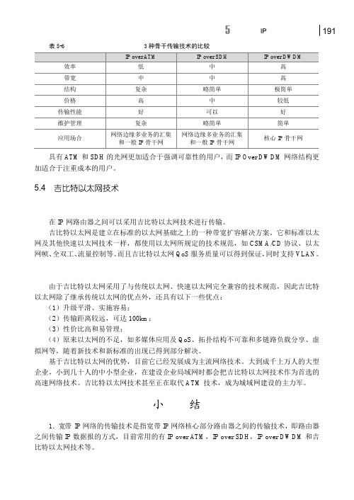 5.4.2  吉比特以太网的优点_宽带IP网络_[共4页]